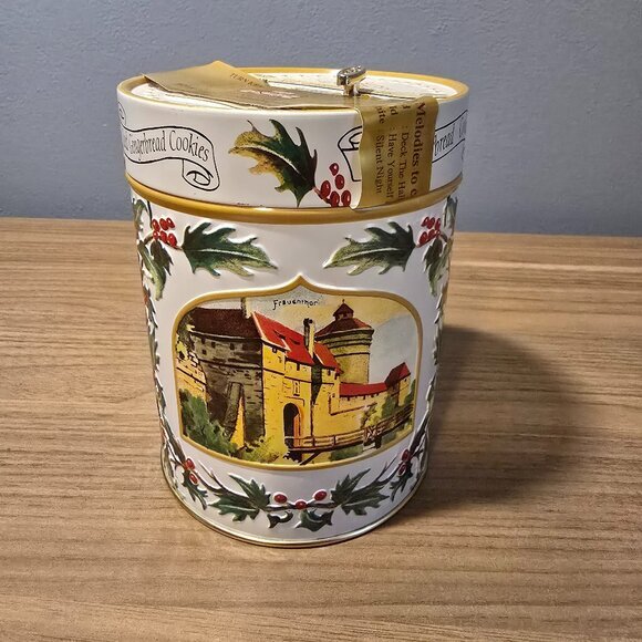 White Music‎ Tin. "Silent Night" Cookies. VINTAGE Made in Germany - Picture 1 of 8